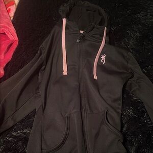 Real tree black and pink sweater